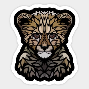 Tribal baby gepard Sticker